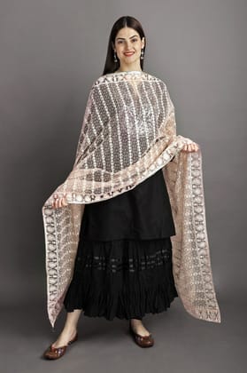 Fairy-Tale Heavy Embroidered Net Dupatta With Paisley Fairy-Tale Heavy Embroidered Net Dupatta With Paisley