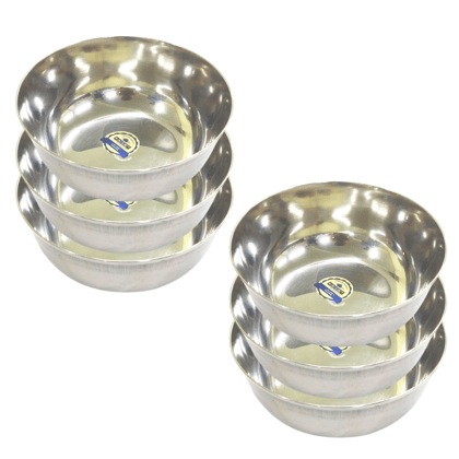 Stainless Steel Heavy Gauge Bowl Set/Wati Set/Kitchen Set (dia-13, 6pc) Stainless Steel Heavy Gauge Bowl Set/Wati Set/Kitchen Set (dia-13, 6pc)