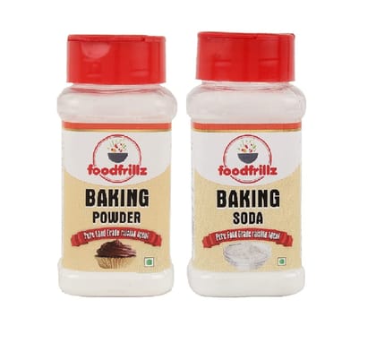 foodfrillz Baking Powder and Baking Soda Combo Pack of 2 (100 g+140 g)