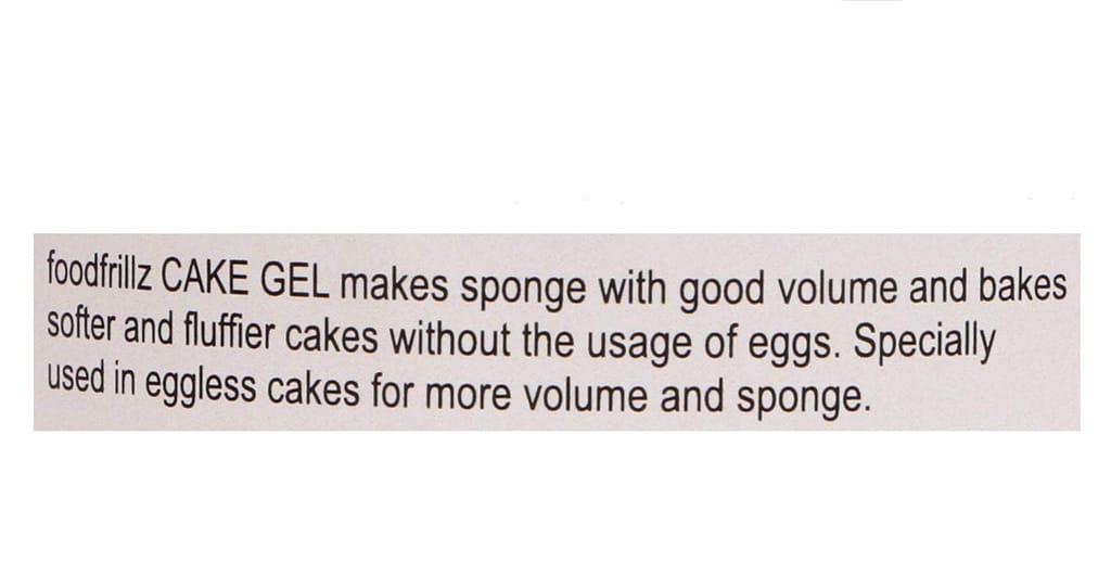 Foodfrillz Sponge Cake Gel, 200 g | Cake Improver for Making Fluffy and Soft Cakes