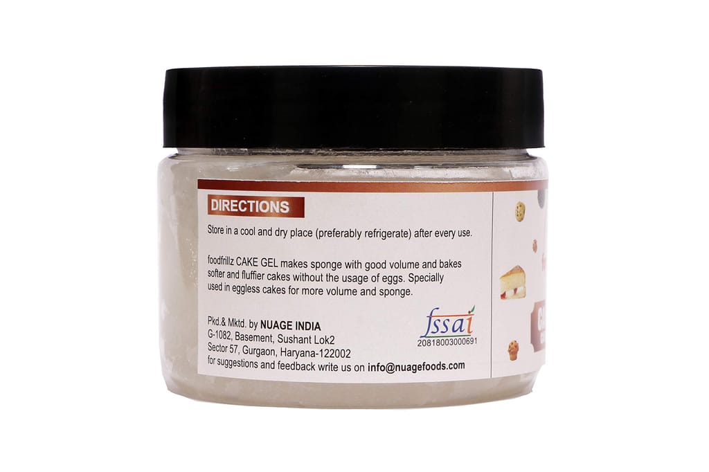 Foodfrillz Sponge Cake Gel, 200 g | Cake Improver for Making Fluffy and Soft Cakes