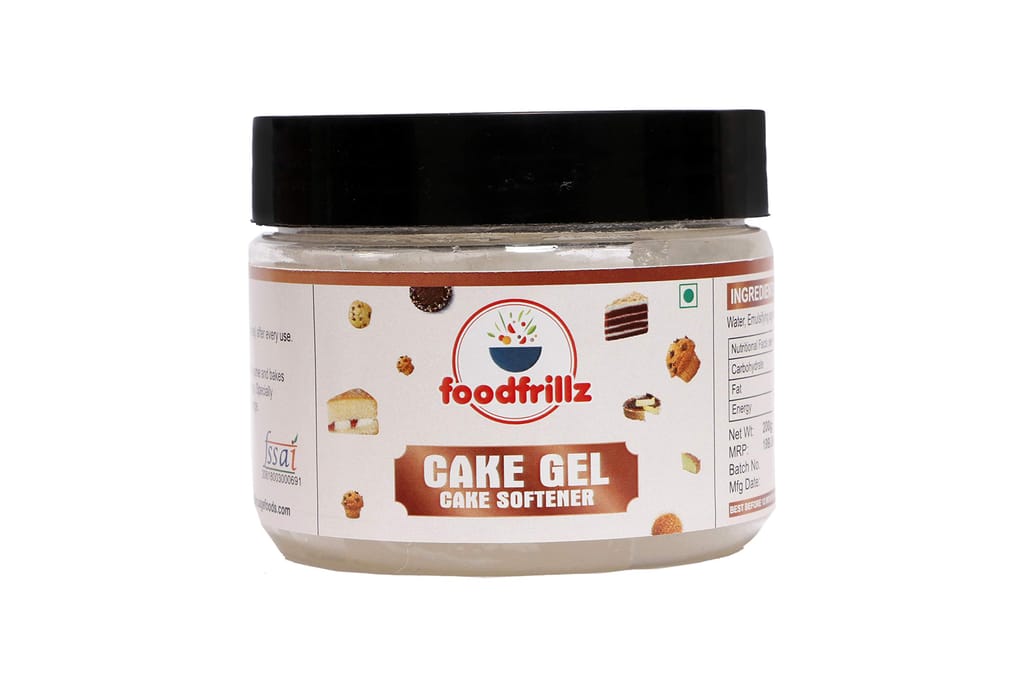 Foodfrillz Sponge Cake Gel, 200 g | Cake Improver for Making Fluffy and Soft Cakes