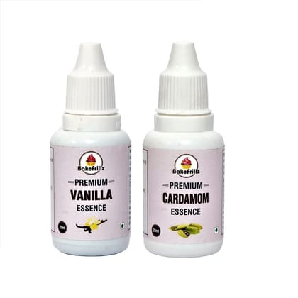 Bakefrillz Food Flavour Essence - Vanilla and Cardamom (20 ml x 2)
