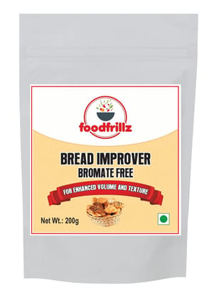 foodfrillz Bread Improver, 200 g for Bread Making, Soft Dough, Bromate Free