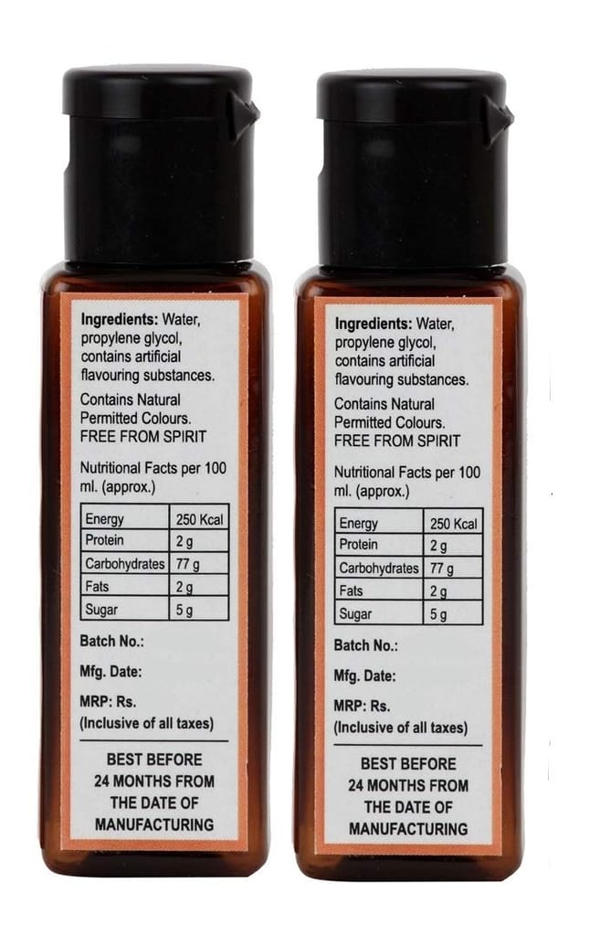 foodfrillz Vanilla and Butterscotch Flavour Essence Combo Pack of 2, 60 ml