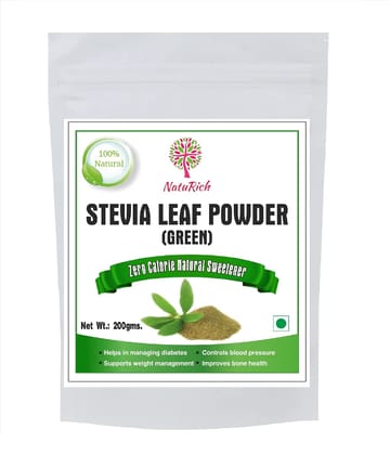 NatuRich Stevia leaf powder, sugar substitute, 200 g