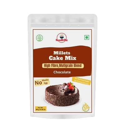 foodfrillz Millet Cake Mix, 300 g No Maida No refined sugar Eggless Premix