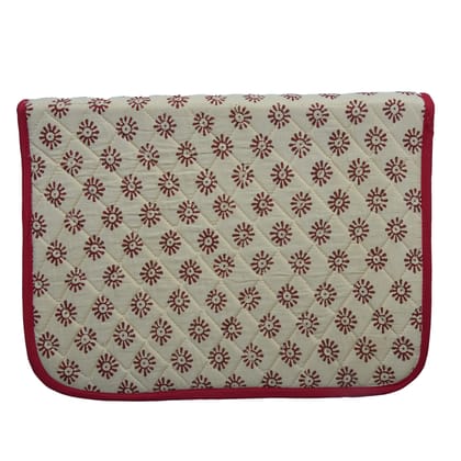 Tribes India Handcrafted Cotton and Sponge Cream File Folder
