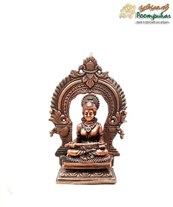 Copper Annapoorani Idol with Prabhavalli 3 inches