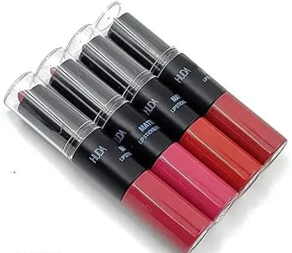 2in1 Long Lasting Transfer Proof Matte Gloss Liquid and Lipstick Pack Of 4 Pc