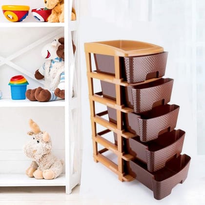 5TIER PLASTIC MODULAR DRAWER SYSTEM FOR MULTIPLE USE