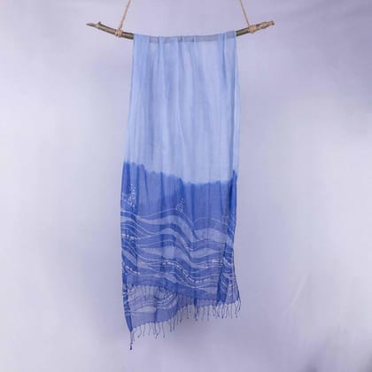 Fish and Waves Batik Stole