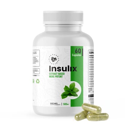 Goodveda Insulix Ayurvedic Blood Sugar Supplement, Natural supplement with 11 Rare herbs Promotes Healthy Digestion Heart Health, Helps Intestinal Glucose