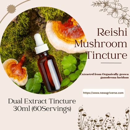 Reishi (Ganoderma Lucidum) Mushroom Extract Tincture 30ml (60 Servings)