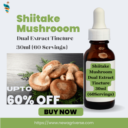 Shiitake Mushroom Extract Tincture 30ml (60 Servings)