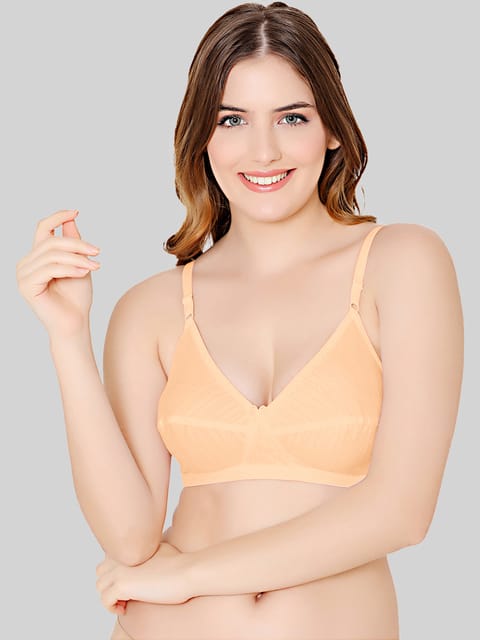Bodycare polycotton wirefree adjustable straps comfortable non padded  bra-1570B