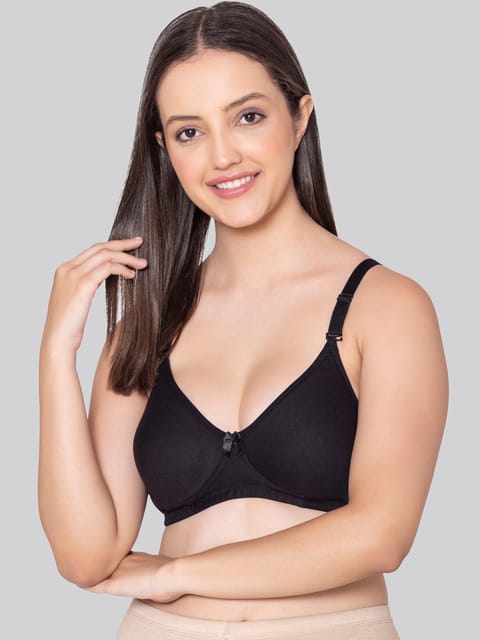 Bodycare polycotton wirefree convertible straps moulded cup non padded  bra-6594B