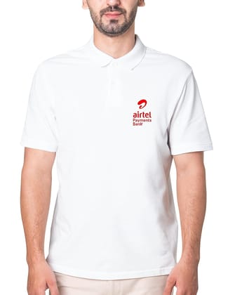 Printed T-Shirt for Unisex  Airtel aiirtel paymento Bank | Collar Polo Half Sleeve T-Shirt (Pack of 1)