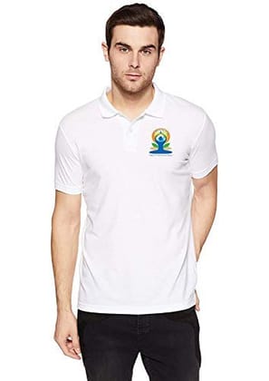 Printed T-Shirt for Unisex Yoga Half Sleeve Polo | Collar Polo Half Sleeve T-Shirt (Pack of 1)