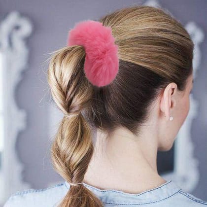 Faux Fur Hair Scrunchies Pack Of 12 Faux Fur Hair Scrunchies Pack Of 12