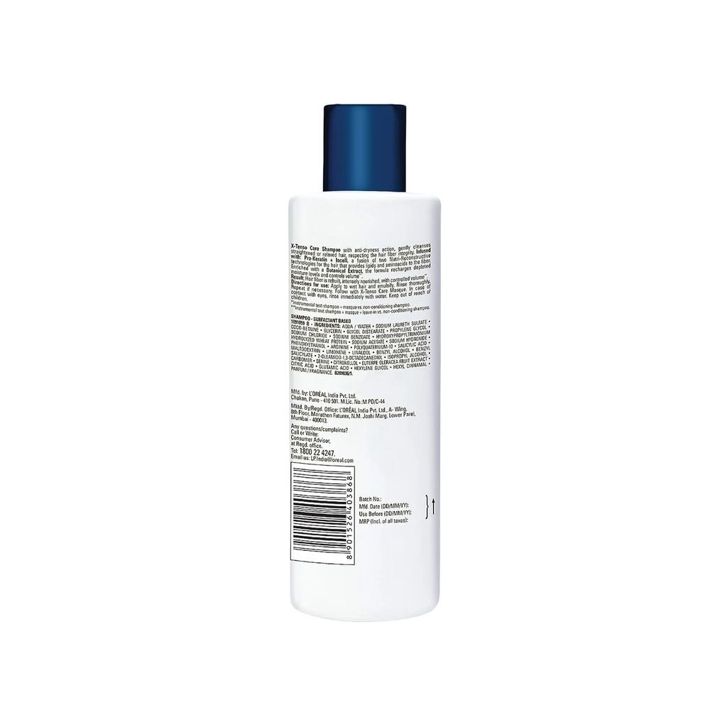 Loreal Professionnel Xtenso Care Shampoo For Straightened Hair, 250 ML |Shampoo For Starightened Hair|Shampoo With Pro Keratin & Incell Technology