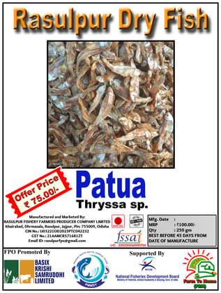 Patua | Thryssa sp. | Rasulpur Dry Fish | 250gm
