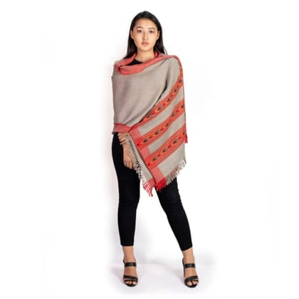 3 Patti Doru Stole Grey 1TTXWOMCH08214-1