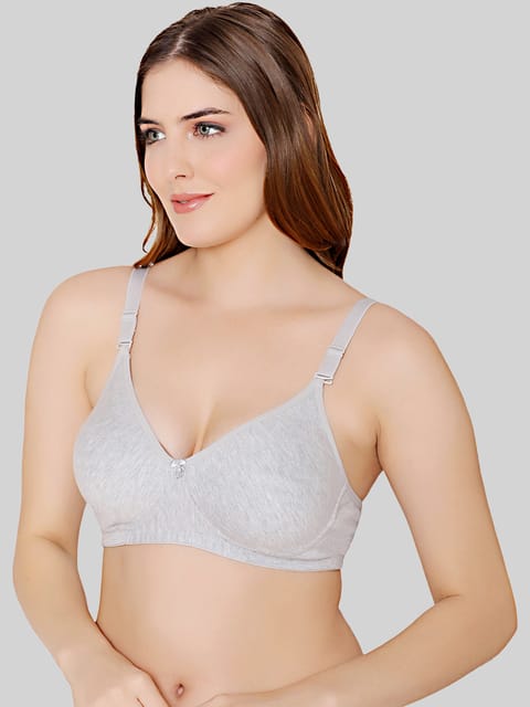 Bodycare polycotton wirefree convertible straps moulded cup non padded  bra-6594B