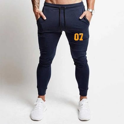 KIZAAR Solid Men Navy sportswear trackpants