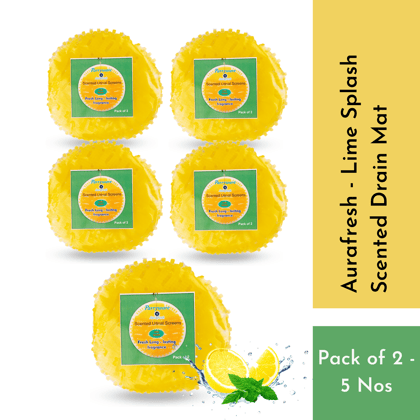 Parryware Aurafresh Scented Urinal Screen SuperLime Fragrance (Pack of 2 x 5 Nos)