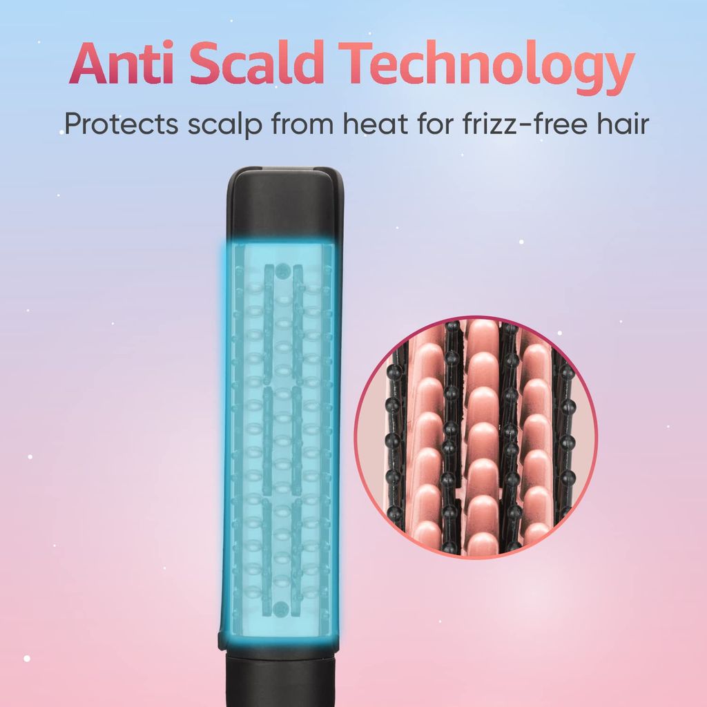 Vega Glam Shine 2 In 1 Hair Straightener & Brush-VHSSB-01