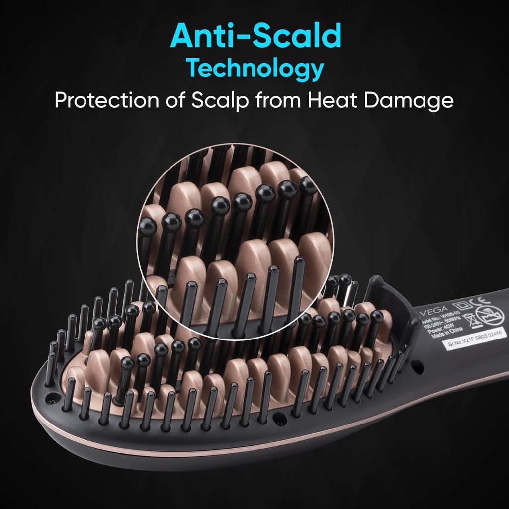 VEGA X-Star Hair Straightening Brush (VHSB-03)