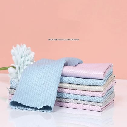 5 Pcs Super Absorbent Dish Cleaning Cloth (24 cm * 13 cm)