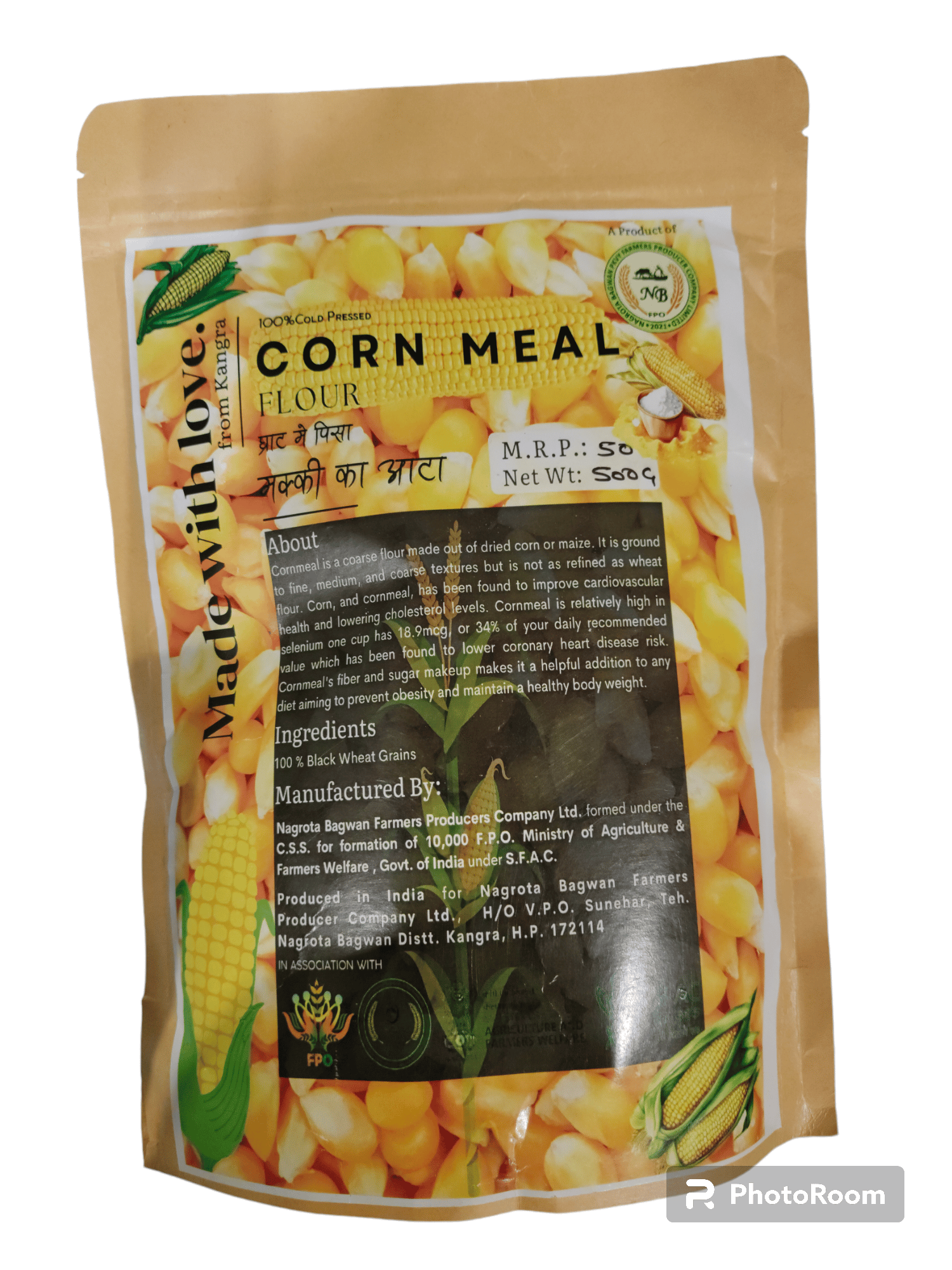 Corn flour (Pahadi makki ka atta) Gharat ka Atta पहाड़ी मक्के का आटा (500 ग्राम)