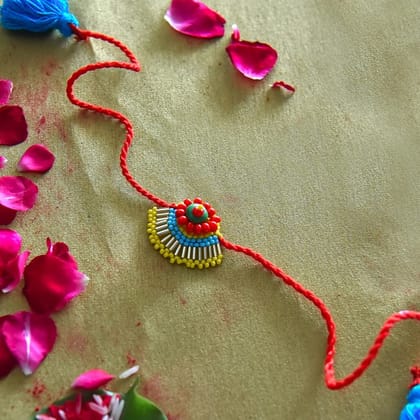 Tribes India Handmade Pankha Small Multicolor Rakhi