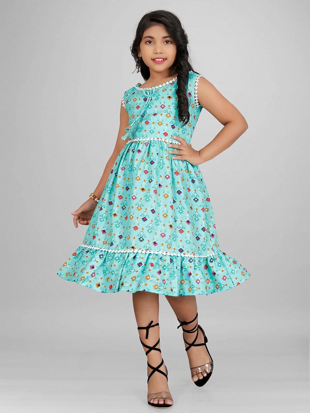 Girls Midi/Knee Length Festive/Wedding Dress