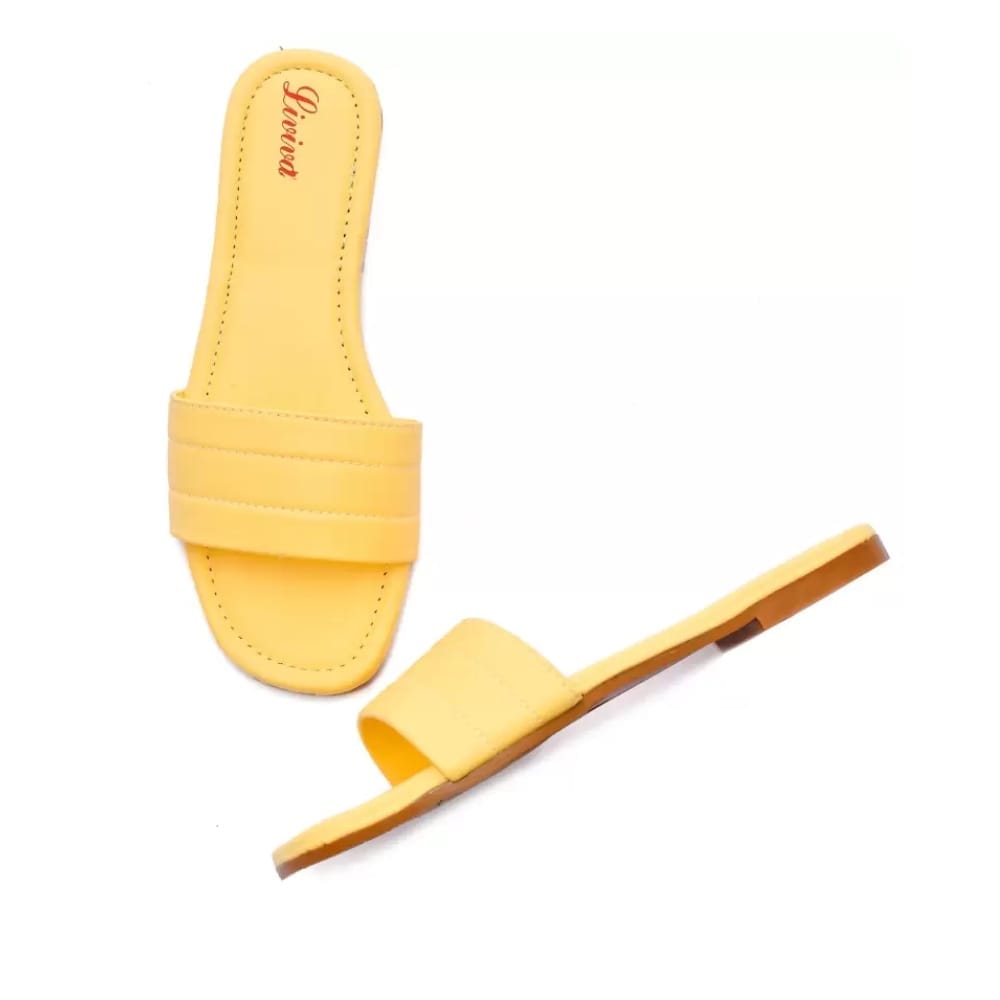 Women Yellow Flats Sandal