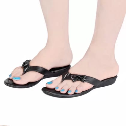 Women Black Flats Sandal
