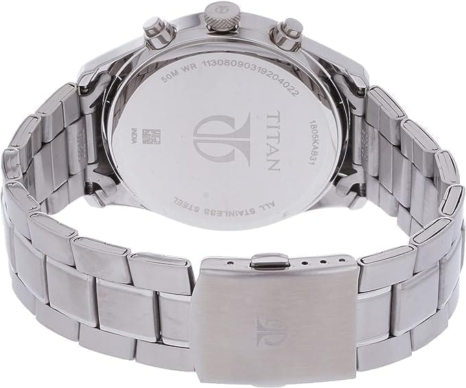 Titan Analog Silver Dial Men's Watch-NQ1805KM01