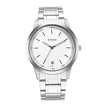 Titan Analog White Dial Men's Watch