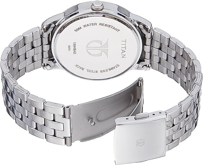 Titan Homme Analogique Quartz Montre avec Bracelet en Laiton 1584SM03