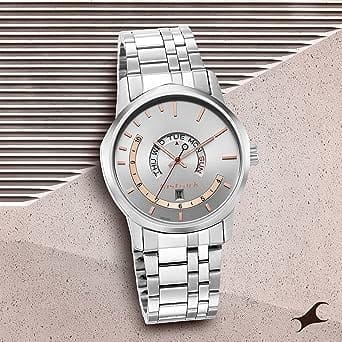 Fastrack Exuberant Analog Silver Dial Men's Watch-3279SM01/NR3279SM01