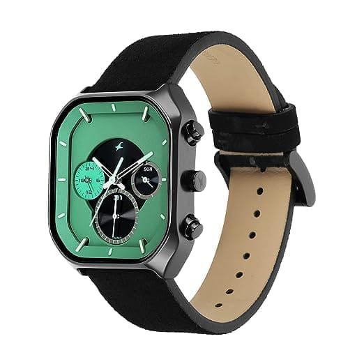 Fastrack After Dark Analog Green Dial Men's Watch-4795/NR3270NL01