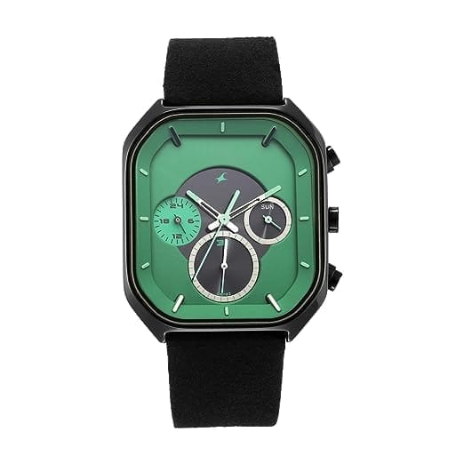 Fastrack After Dark Analog Green Dial Men's Watch-4795/NR3270NL01