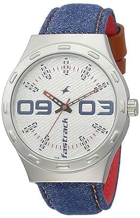 Fastrack Denim Analog White Dial Men's Watch-NM3183SL01 / NL3183SL01