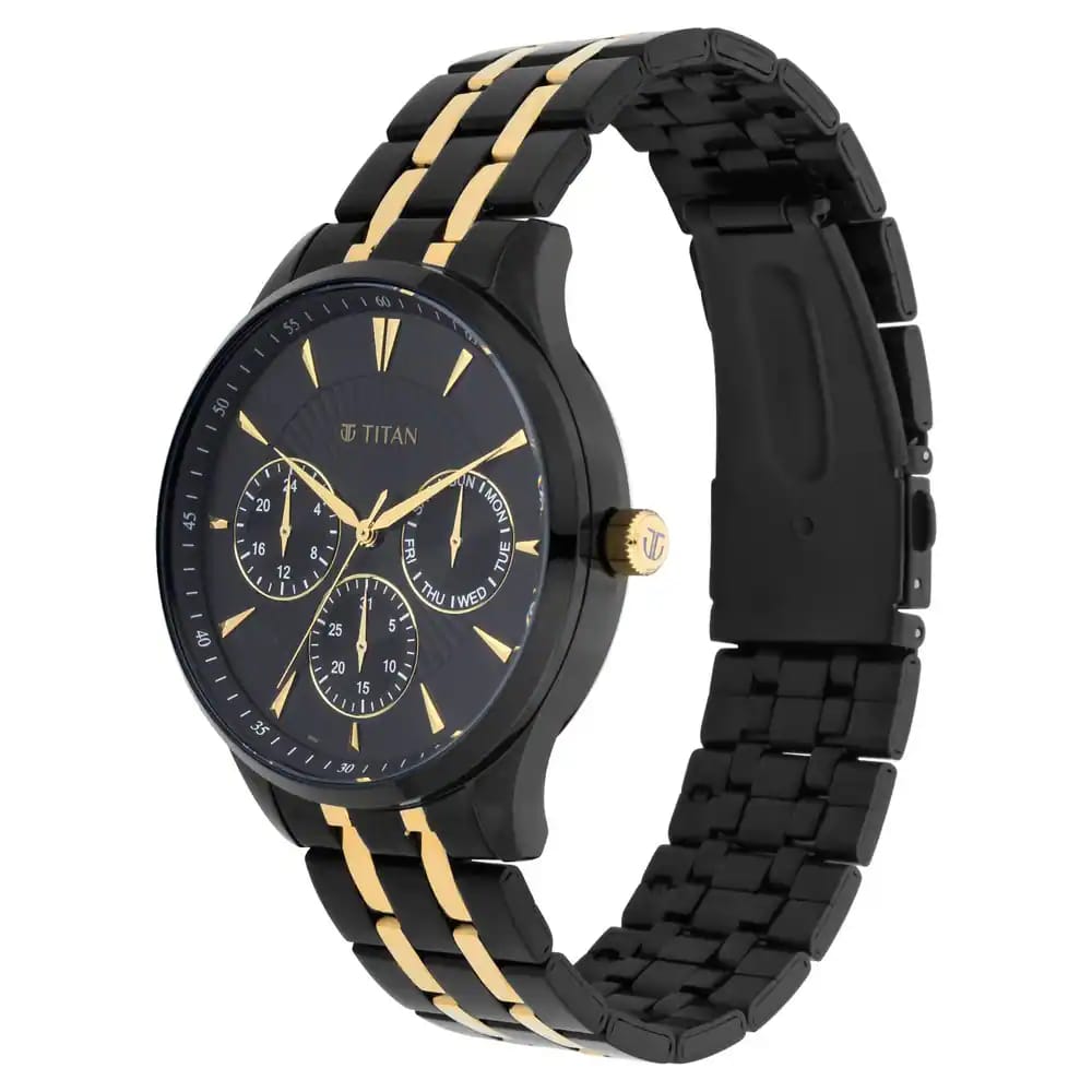 TITAN Regalia Opulent Stainless Steel Watch NR90127KM01