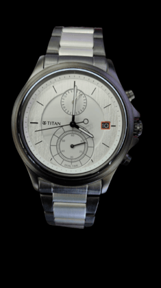 TITAN Workwear Silver Dial Silver Stainless Steel Strap Watch NR1870KM01