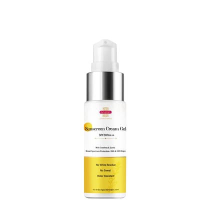 Inveda Sun Screen Cream Gel SPF 50 | Sunscreen SPF 50 for Oily Skin with Cucumber & Aloe Vera, Gives Maximum Sun Protection & Hydration, 50ml