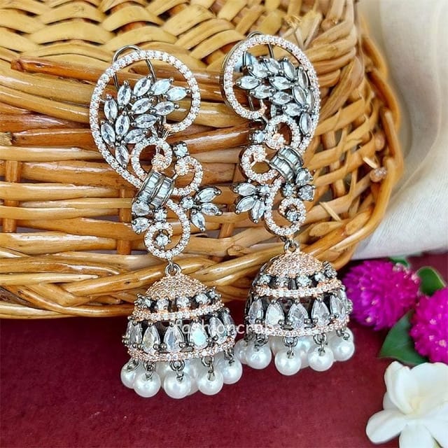 New Design Gold Plated Jhumka Earring Thickness: Alloy Centimeter (cm) at  Best Price in Mumbai | Alex Jewellery Pvt Ltd