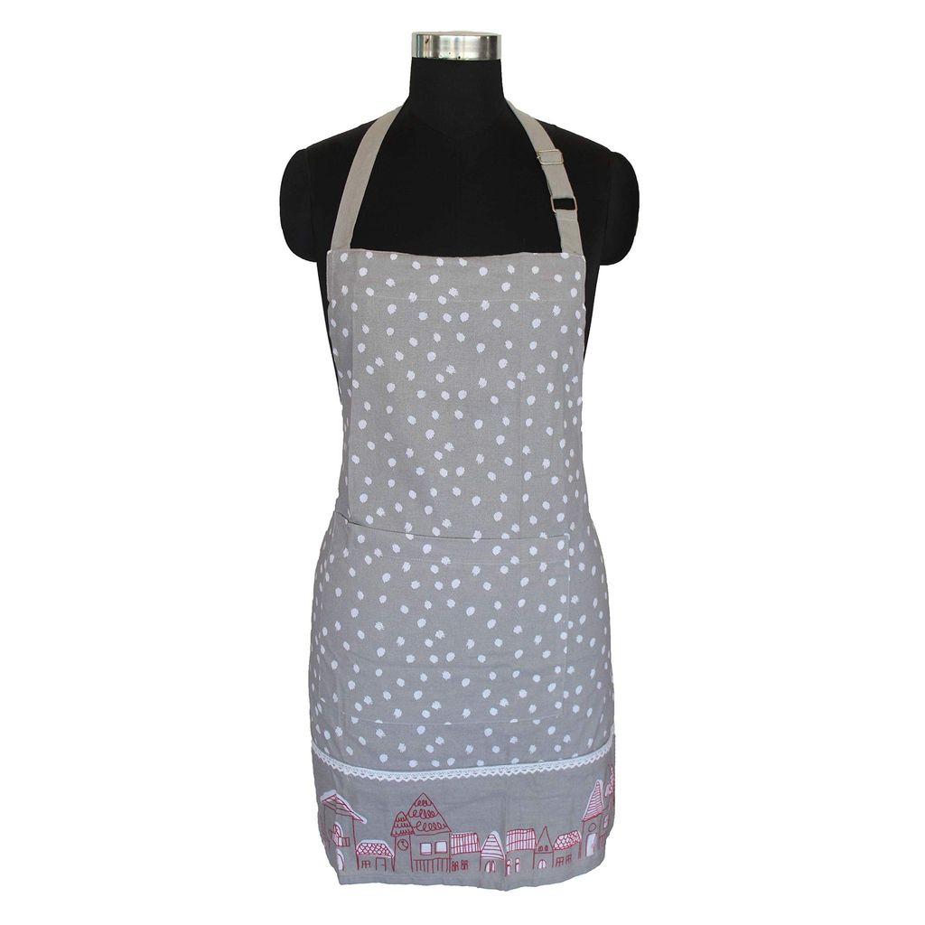 AIRWILL, 100% Cotton Designer Self Designed Bib Apron, Sized 65cm in Width and 80cm in Length with 2 Long Straps on Both Sides and Adjustable Buckle on Top. Pack of 1 pc - Dupattas & Shawls | Buy online on ZillyBuy